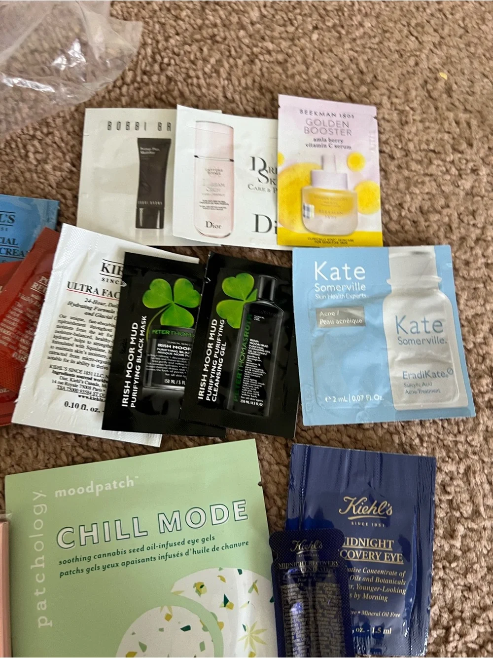 Assorted Women’s Skincare Sample Kit - 27 piece with conair brush